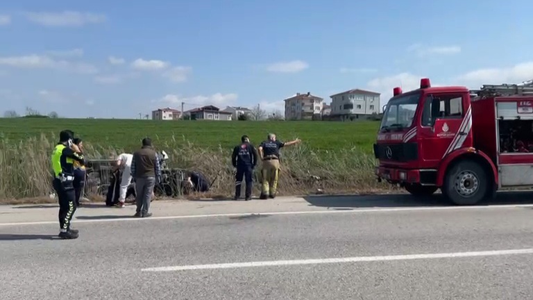 E-5 Karayolu Değirmenköy Mevkiinde Kaza: 3 Yaralı
