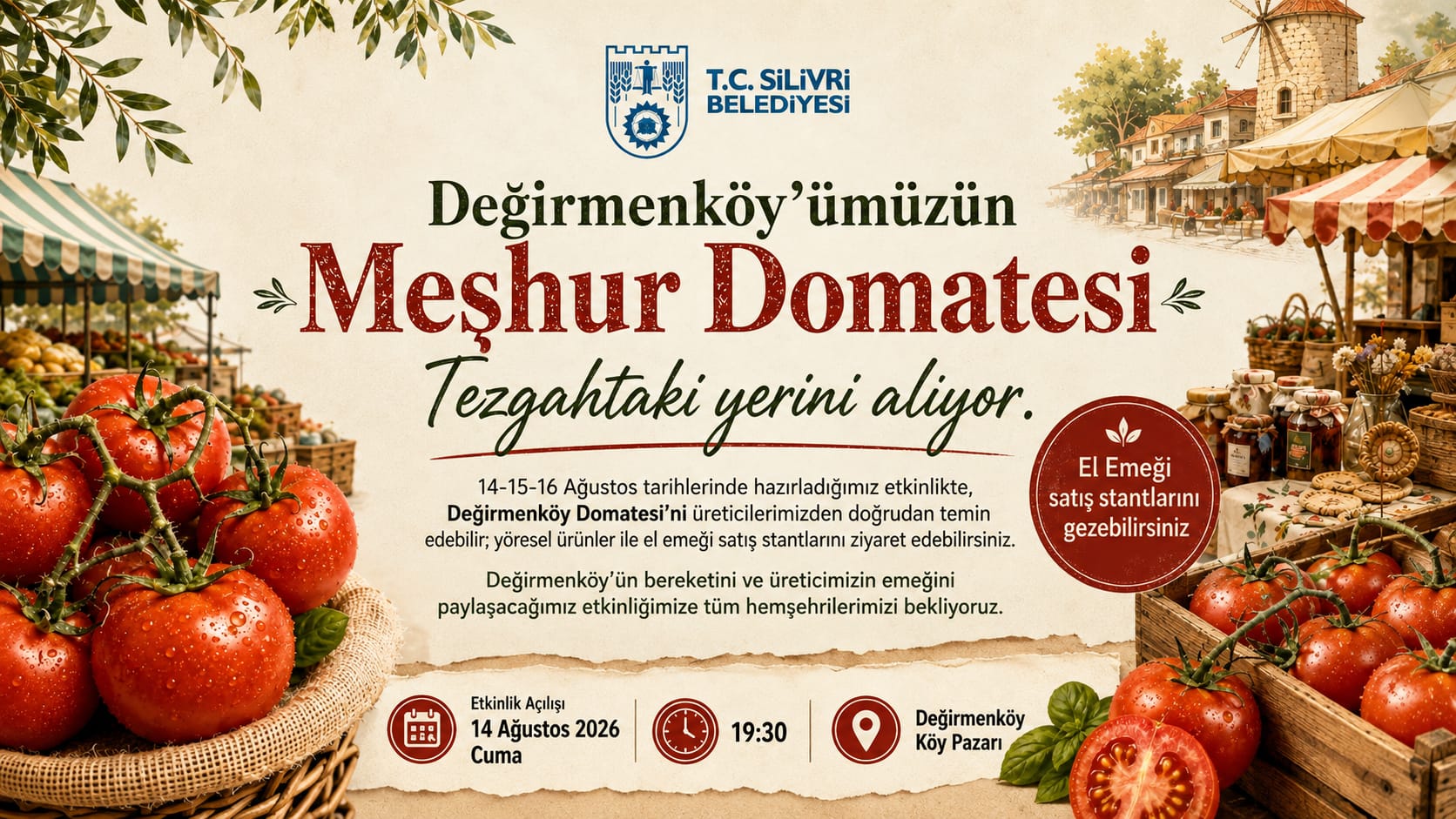 Değirmenköy’ün Meşhur Domatesi Tezgâhtaki Yerini Alıyor